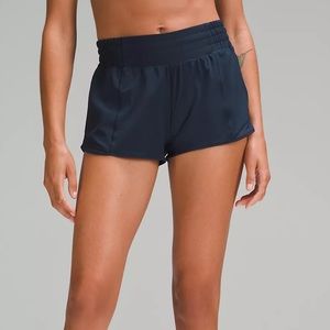 Lululemon hotty hot high rise shorts 2.5” navy blue